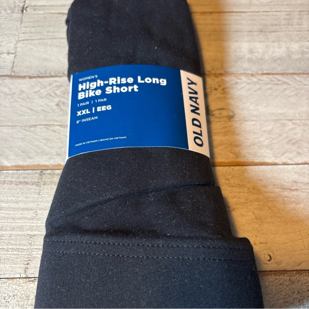 Old Navy Bike Shorts Black Size XXL High-Rise Long Women's NWT! - Picture 3 of 11